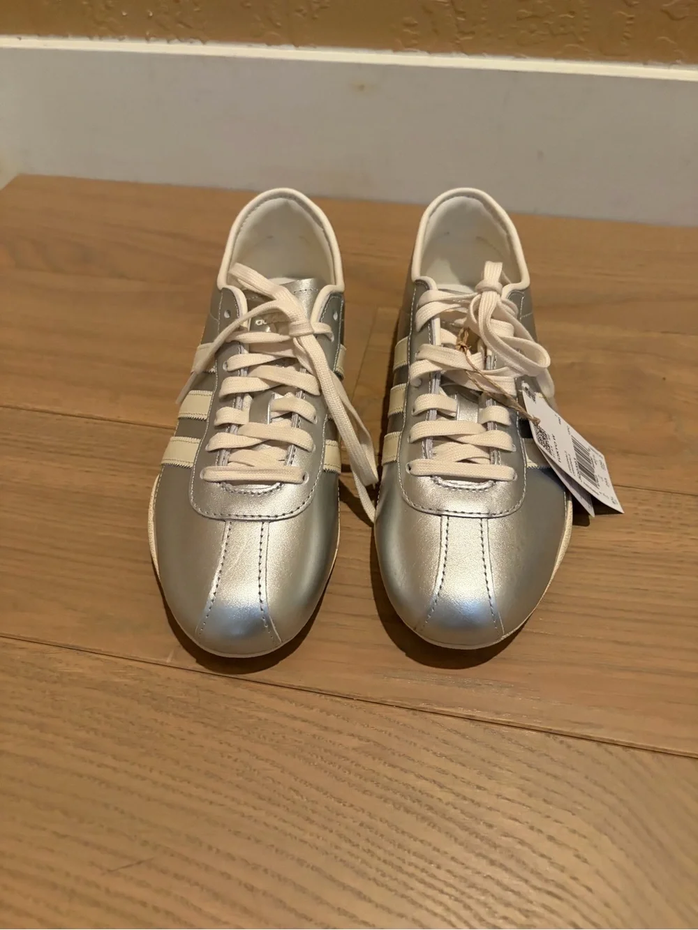 adidas Tokyo Leather Sneaker - Silver/Cream